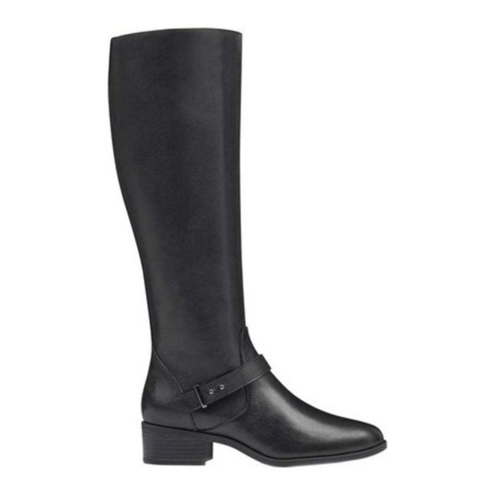 Bandolino Bloema Black Leather Riding Boots_size 6